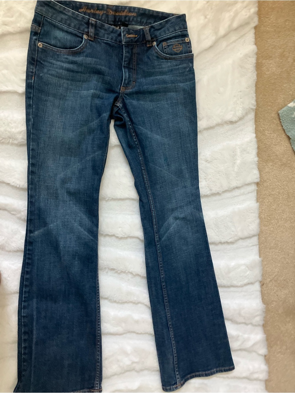 Harley-Davidson Women's Dark Blue Bootcut Jeans